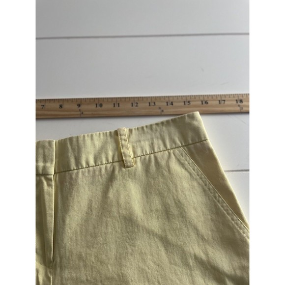 SANDRO Chino Shorts Yellow Women's Size 10 Mid Rise 5 inch inseam - Picture 4 of 6